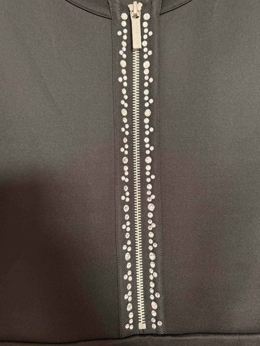 Michael Kors Black Sleeveless Jewel-Trim A-Line Mini Dress Women’s size XL - Picture 7 of 9